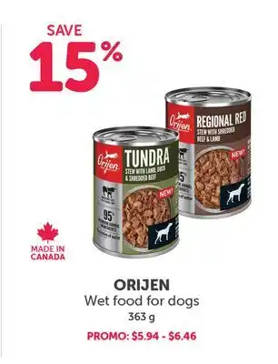 Mondou ORIJEN Wet food for dogs offer