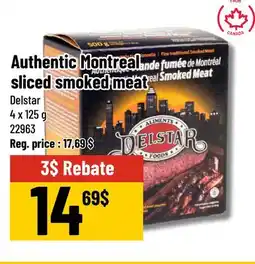 Mayrand Delstar Authentic Montreal sliced smoked meat offer