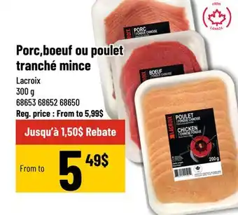 Mayrand Fondue meat Pork, Beef, or Chicken Lacroix offer