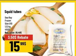 Mayrand Sea Ray Frozen U10 Squid Tubes 2.5 lb offer