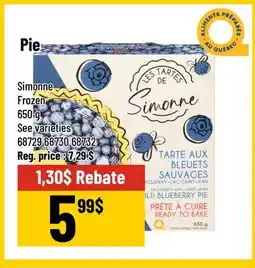 Mayrand Pie Simonne Frozen 650 g offer