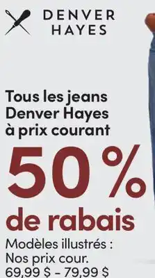 L'équipeur Tous les jeans Denver Hayes à prix courant offer