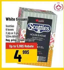 Mayrand Scotties White Tissues 6 packs offer