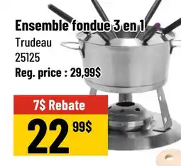 Mayrand Trudeau 3 in 1 Fondue Set offer
