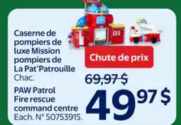 Walmart PAW Patrol 50 Fire rescue command centre offer