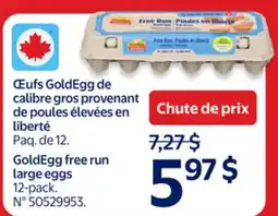 Walmart GoldEgg free run large eggs offer