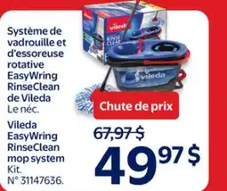 Walmart Vileda EasyWring RinseClean mop system offer