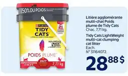 Walmart Tidy Cats LightWeight multi-cat clumping cat litter offer