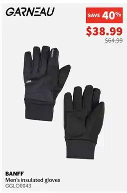 Sports Experts Garneau BANFF Men's insulated gloves offer