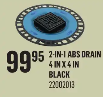 Canac 2-in-1 ABS Drain 4inx4in offer