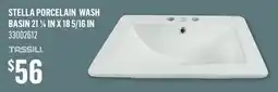 Canac Stella Porcelain Wash Basin 211/4in x 181/2in offer