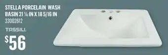 Canac Stella Porcelain Wash Basin 211/4in x 181/2in offer