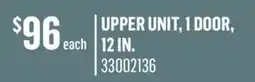 Canac upper unit, 1 door, 12in offer