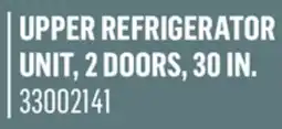Canac upper refrigerator unit, 2 doors, 30in offer