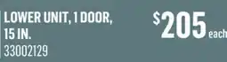 Canac lower unit, 1 door, 15in offer