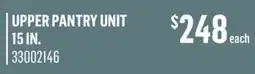 Canac upper pantry unit 15in offer