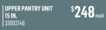 Canac upper pantry unit 15in offer