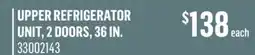Canac upper refrigerator unit, 2 doors, 36in offer