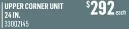 Canac upper corner unit 24in offer