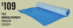 Canac Tile Underlayement 1mx5m offer