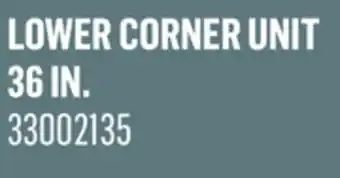 Canac lower corner unit 36in offer