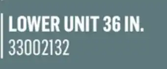 Canac lower unit 36in offer