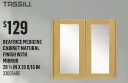 Canac Beatrice Medicine Cabinet Natural Finish with Mirror 29 1/2 in x 25 9/16 in offer