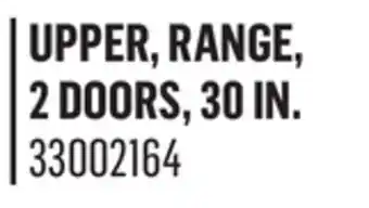 Canac Upper Range Unit, 30in offer