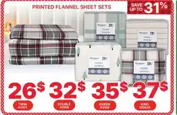 Rossy PRINTED FLANNEL SHEET SETS offer