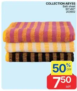 Rossy COLLECTION ABYSS Bath sheet 30x60 offer