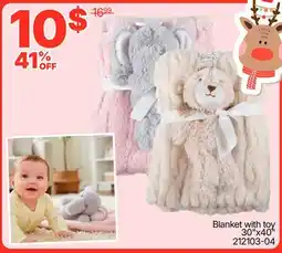Rossy Blanket with toy 30 x40 offer
