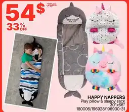 Rossy HAPPY NAPPERS Play pillow & sleepy sack offer