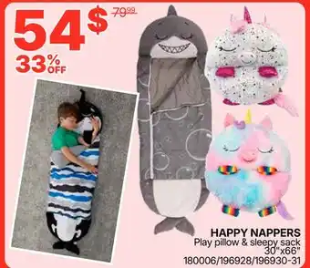 Rossy HAPPY NAPPERS Play pillow & sleepy sack offer
