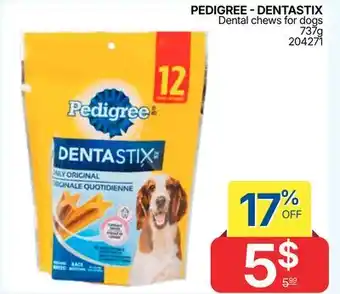 Rossy PEDIGREE - DENTASTIX Dental chews for dogs offer