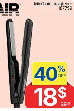 Rossy Mini hair straigtener offer