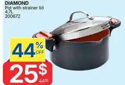 Rossy DIAMOND Pot with strainer lid offer