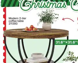 Rossy Modern 2-tier coffee table offer