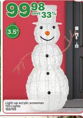 Rossy Light-up acrylic snowman offer