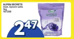 Rossy ALPEN SECRETS Asst. Epsom salts offer