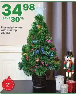 Rossy Frosted pine tree with star top offer
