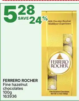 Rossy FERRERO ROCHER Fine hazelnut chocolates offer