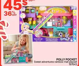 Rossy POLLY POCKET Sweet adventures rainbow mall playset offer