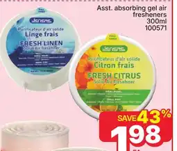 Rossy Asst. absorbing gel air fresheners offer