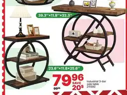 Rossy Industrial 3-tier side table offer