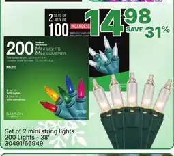 Rossy Set of 2 mini string lights offer