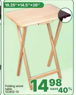 Rossy Folding wood table offer