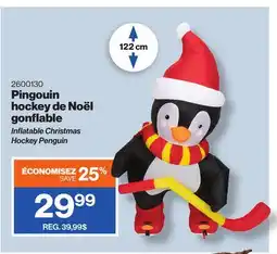 Patrick Morin Inflatable Christmas Hockey Penguin offer