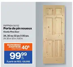 Patrick Morin Knotty Pine Door offer