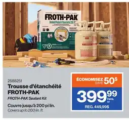Patrick Morin FROTH-PAK Sealant Kit offer