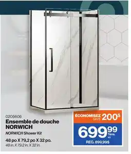 Patrick Morin NORWICH Shower Kit offer